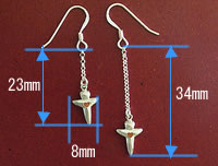 クリオネクロスピアスの寸法